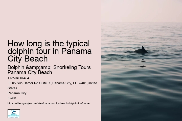 How long is the typical dolphin tour in Panama City Beach