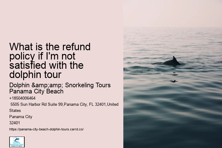 Panama City Beach Florida Dolphin Tours